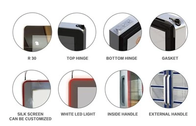 Vertical Cooler Glass Door